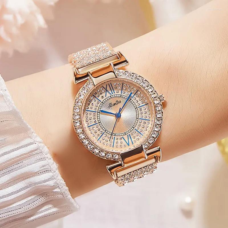 Wristwatches JLANDA Fashion Elegance Ladies With Diamond Luxury Quartz Watch Stainless Steel Strap Waterproof Watches Relogio Feminino, Rose
Wristwatches JLANDA Fashion Elegance Ladies With Diamond Luxury Quartz Watch Stainless Steel Strap Waterproof Watches Relogio Feminino, Rose