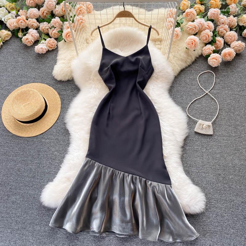 Casual Dresses Elegant Black Spaghetti Strap Dress Sexy Sleeveless Slim Party Fashion Mesh Patchwork Beach Mermaid Vestidos, Gray
Casual Dresses Elegant Black Spaghetti Strap Dress Sexy Sleeveless Slim Party Fashion Mesh Patchwork Beach Mermaid Vestidos, Gray