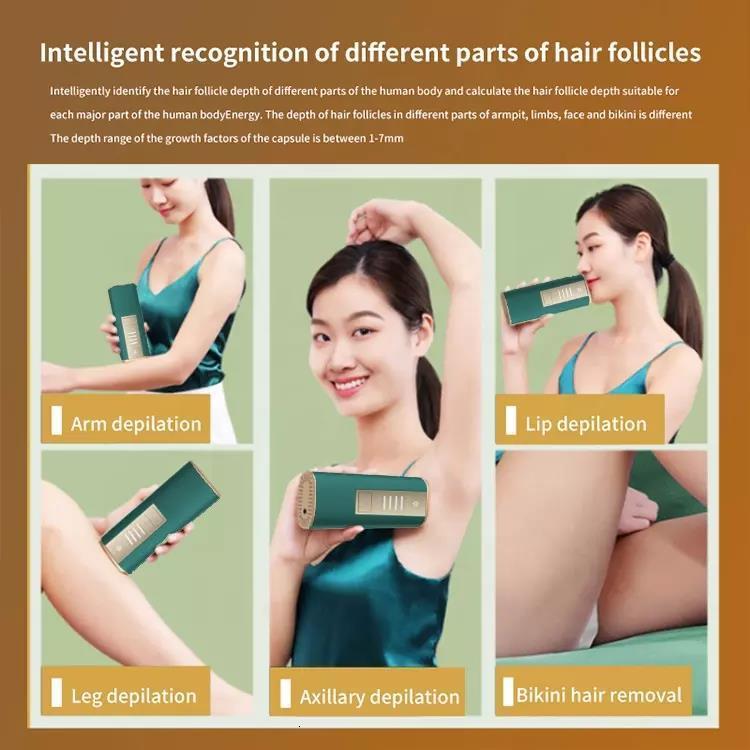 Epilator Home Portable Beauty Mini Device Body Armpit Permanent Painless Ice Cooling Freezing Point IPL Laser Hair Removal Remover 230509