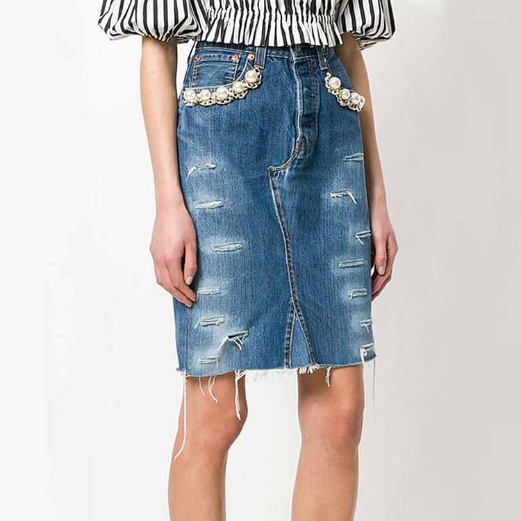 Skirts Effortless Chic Pearl Embellished Denim Skirt Streetstyle Vintage Gold Chain Beading Jewel Washed Cotton Jeans Pencil Mini Dress, Picture shown
Skirts Effortless Chic Pearl Embellished Denim Skirt Streetstyle Vintage Gold Chain Beading Jewel Washed Cotton Jeans Pencil Mini Dress, Picture shown