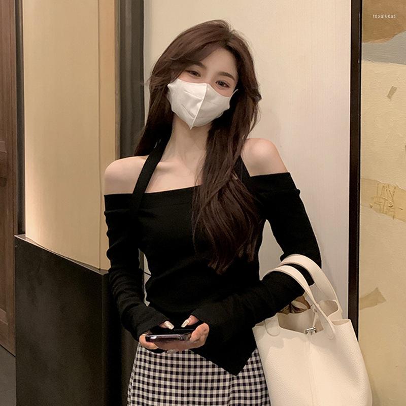 Women' T Shirts Sweet Spice Girl One-shoulder Chic Short Top Female Spring Autumn 2023 Design Sense Niche Inside Take Leggings, Black
Women' T Shirts Sweet Spice Girl One-shoulder Chic Short Top Female Spring Autumn 2023 Design Sense Niche Inside Take Leggings, Black