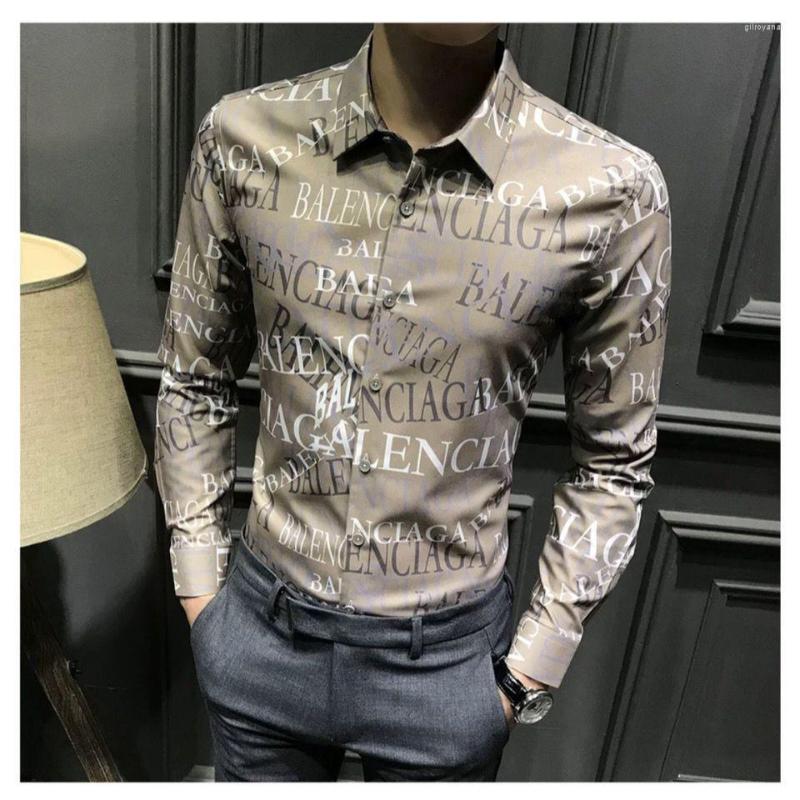 Men's Casual Shirts Men Shirt Long Sleeve Spring And Autumn Korean Letter Printed Fashion Brand Handsome Men's Clothing, Khaki
Men's Casual Shirts Men Shirt Long Sleeve Spring And Autumn Korean Letter Printed Fashion Brand Handsome Men's Clothing, Khaki