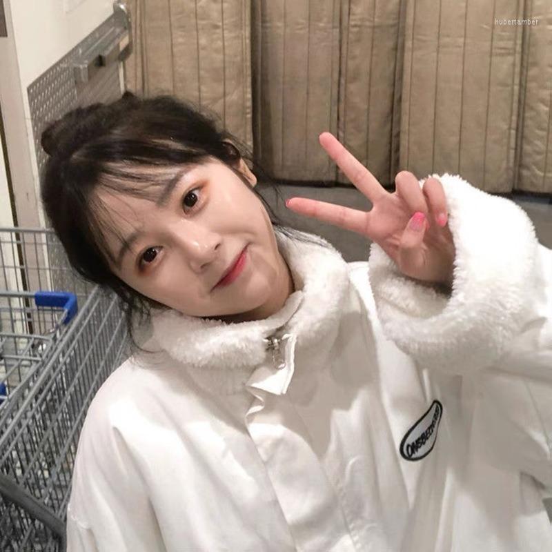 Women' Down The Little Man On Both Sides Of Female Winter Lamb Coat Korean Version Loose Thickening Stand Collar Cotton-padded Jacket, White wear both side
Women' Down The Little Man On Both Sides Of Female Winter Lamb Coat Korean Version Loose Thickening Stand Collar Cotton-padded Jacket, White wear both side