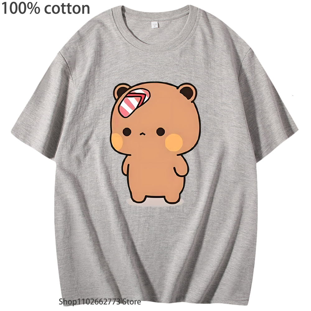 Women's TShirt Cute Dudu Was Threw Flip TShirts Flops By Bubu Since He Teases Graphic Shirt Kawaii Panda Bear Women Men 100 Cotton Tees 230510