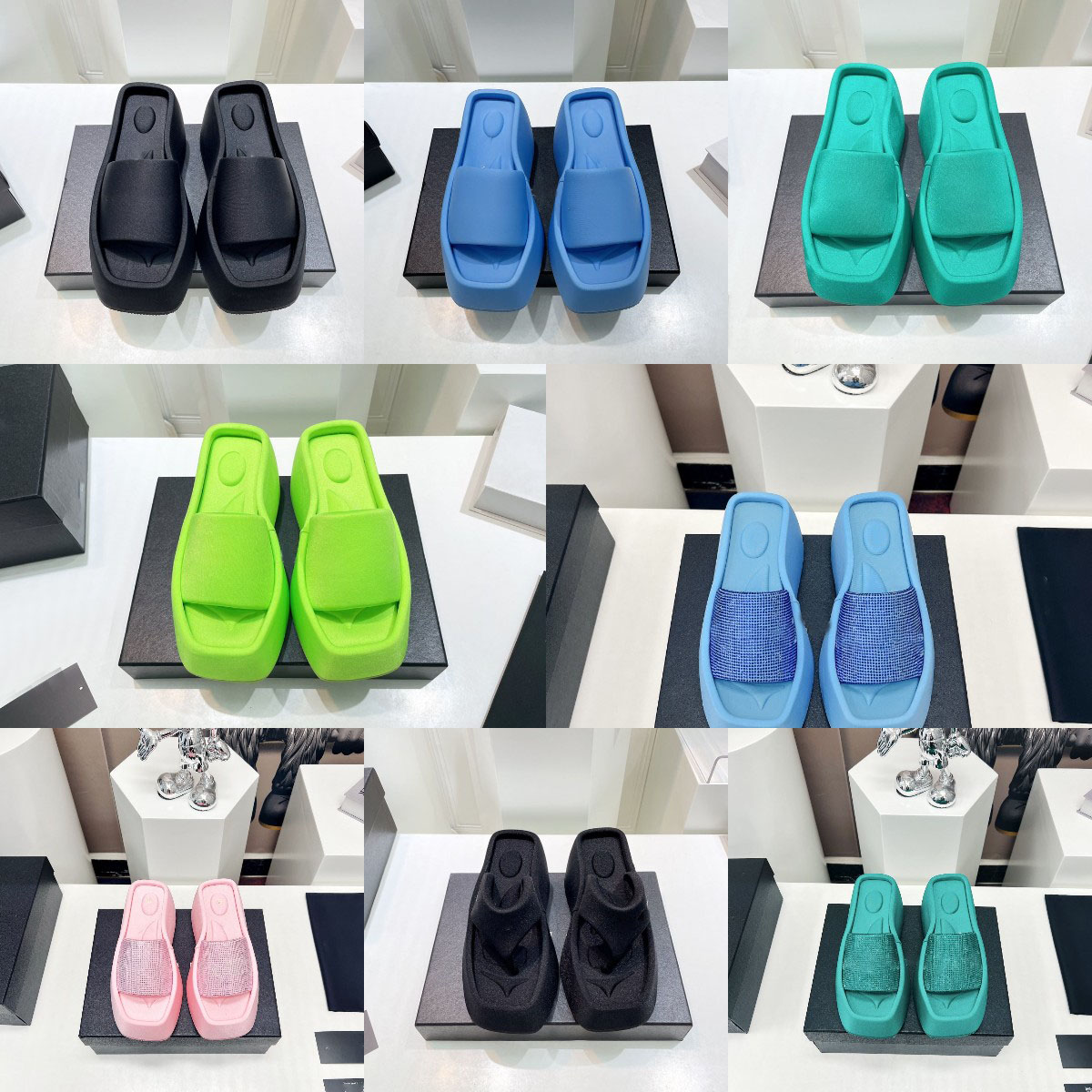 Designer Sandal Taji Platform Sandals Black Pink Blue Summer Slides 10cm Heightened Shoes Nylon Beach Slide Slipper Size 35-41, Colour 19
Designer Sandal Taji Platform Sandals Black Pink Blue Summer Slides 10cm Heightened Shoes Nylon Beach Slide Slipper Size 35-41, Colour 19