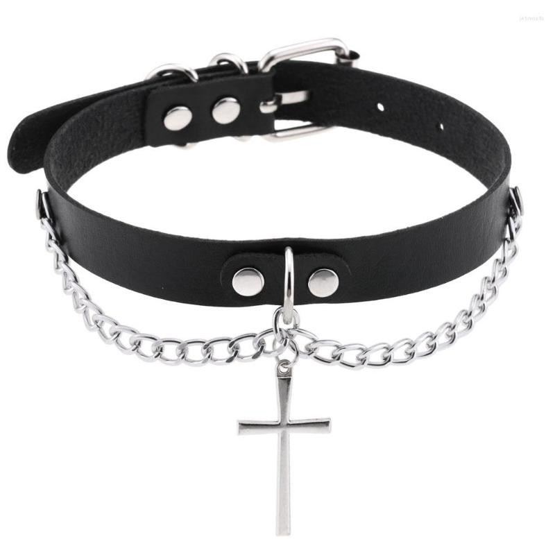 Choker DIEZI Harajuku Gothic Cross Chain Pendant Necklaces For Women Men Hip Hop Punk PU Leather Clavicle Necklace Jewelry
Choker DIEZI Harajuku Gothic Cross Chain Pendant Necklaces For Women Men Hip Hop Punk PU Leather Clavicle Necklace Jewelry