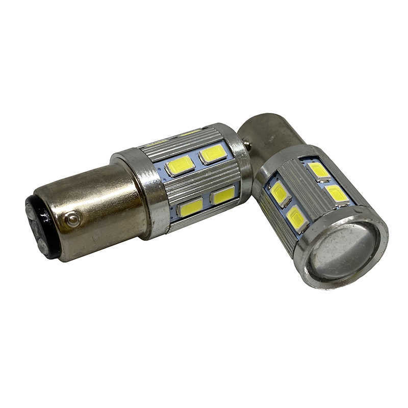 New 2pcs 1156 BA15S P21W 1157 P21/5W BAY15D LED Car Tail Bulb Brake Lights Reverse Lamp Daytime Running Signal Light 12smd 12V 24V