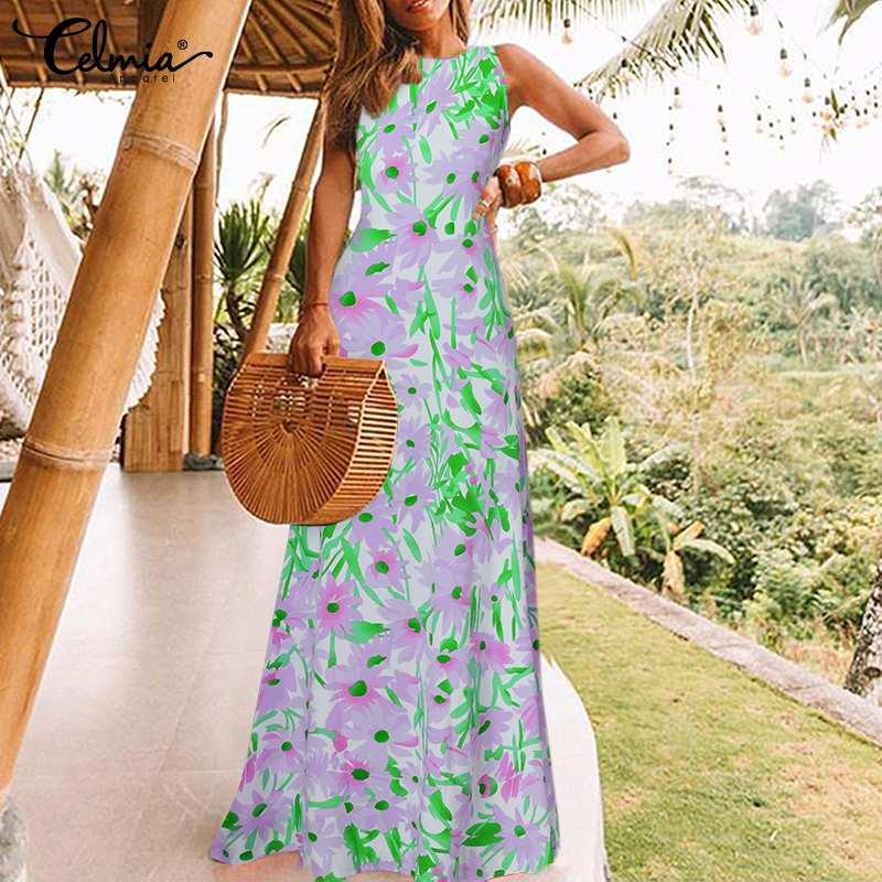 Casual Dresses Celmia Summer Sexy Sleeveless Dress Women Bohemian Floral Printed Maxi Sundress 2023 Elegant Loose Party, Black
Casual Dresses Celmia Summer Sexy Sleeveless Dress Women Bohemian Floral Printed Maxi Sundress 2023 Elegant Loose Party, Black