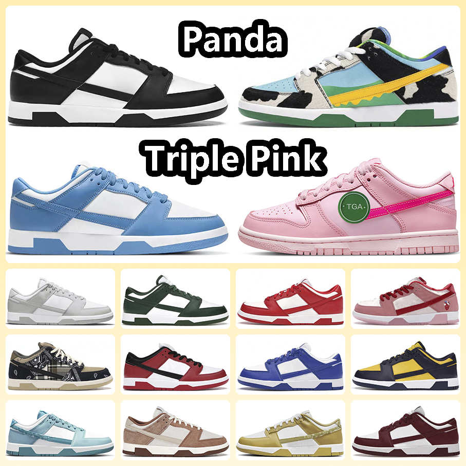 Designer Shoe Panda dunks Triple Pink Chicago low Grey Fog Varsity Green Black Paisley Michigan University Blue Valentines Day Kentucky sneaker for Men and Women, Item#23
Designer Shoe Panda dunks Triple Pink Chicago low Grey Fog Varsity Green Black Paisley Michigan University Blue Valentines Day Kentucky sneaker for Men and Women, Item#23