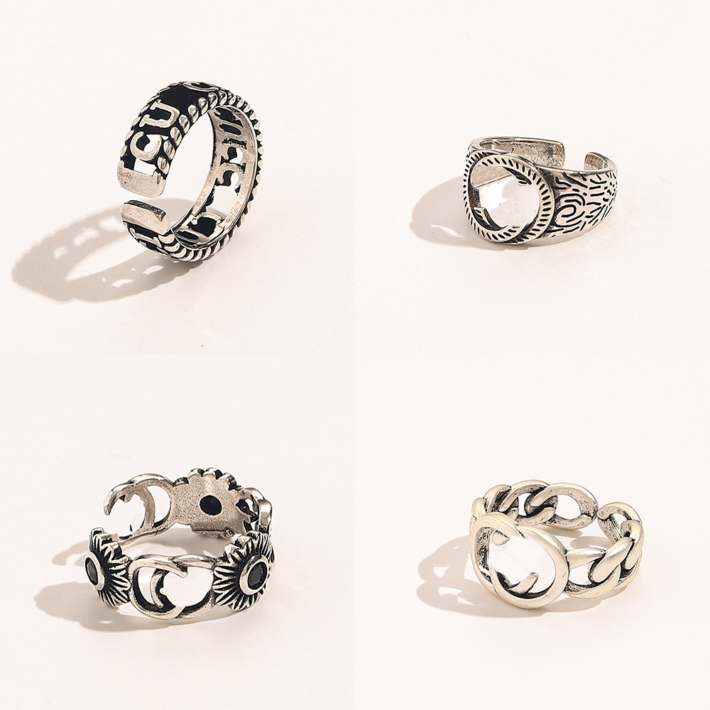 Non Fading Jewelry Retro Designer Rings Silver Ring Fine Finger Ring Luxury Women Love Wedding Jewelry Supplies Accessories Wholesale
Non Fading Jewelry Retro Designer Rings Silver Ring Fine Finger Ring Luxury Women Love Wedding Jewelry Supplies Accessories Wholesale