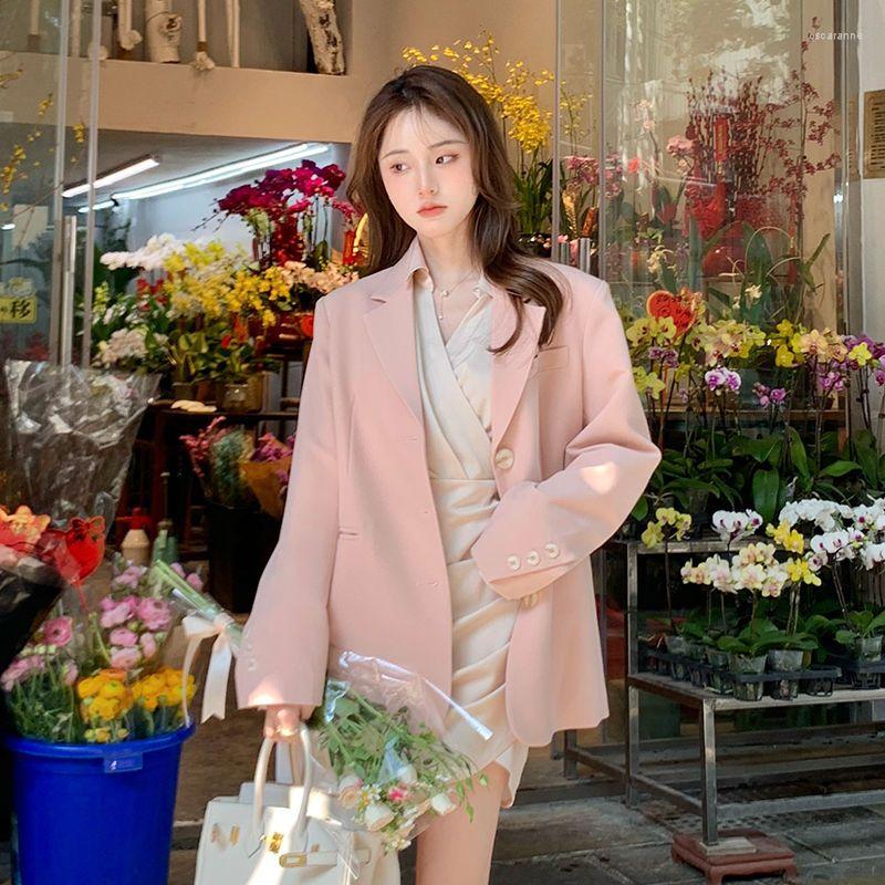 Women's Suits Pink Suit Coat Women 2023 Spring And Autumn Korean Small Figure Slim Casual British Long Sleeve Fried Street Female Jacket
Women's Suits Pink Suit Coat Women 2023 Spring And Autumn Korean Small Figure Slim Casual British Long Sleeve Fried Street Female Jacket