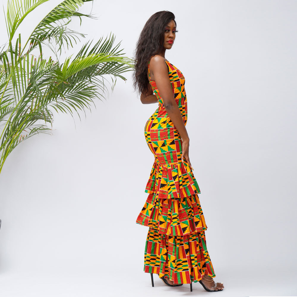 Ethnic Clothing African Dresses For Women Kente Ankara Wedding Cotton Wax Traditional 230510