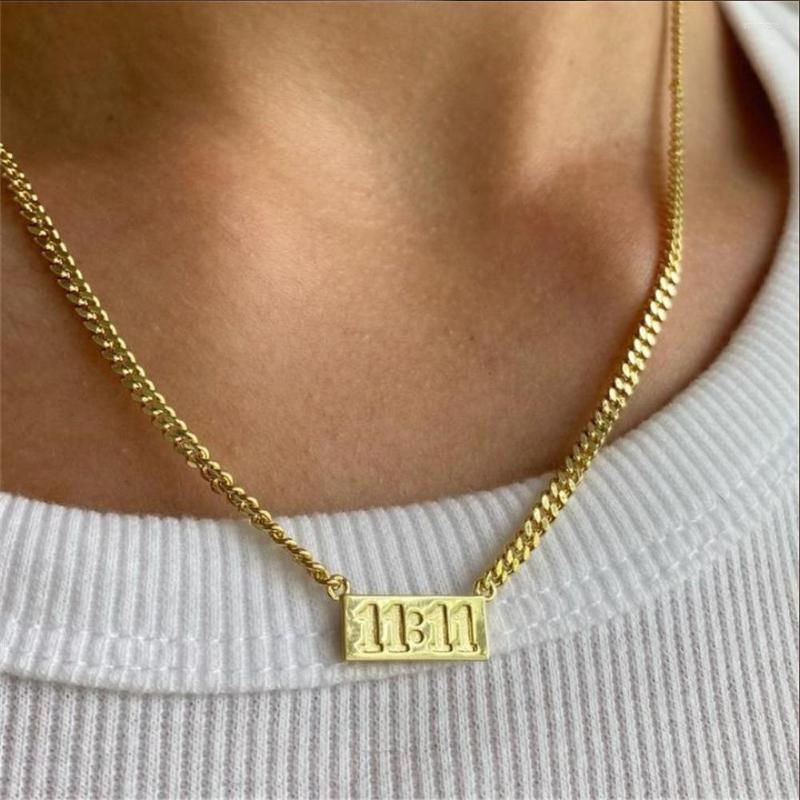 Chains Trendy Carved 11.11Number Letter Square Pendant Necklace For Women Gold Silver Color Metal Chain Necklaces Boho Jewelry Gift
Chains Trendy Carved 11.11Number Letter Square Pendant Necklace For Women Gold Silver Color Metal Chain Necklaces Boho Jewelry Gift