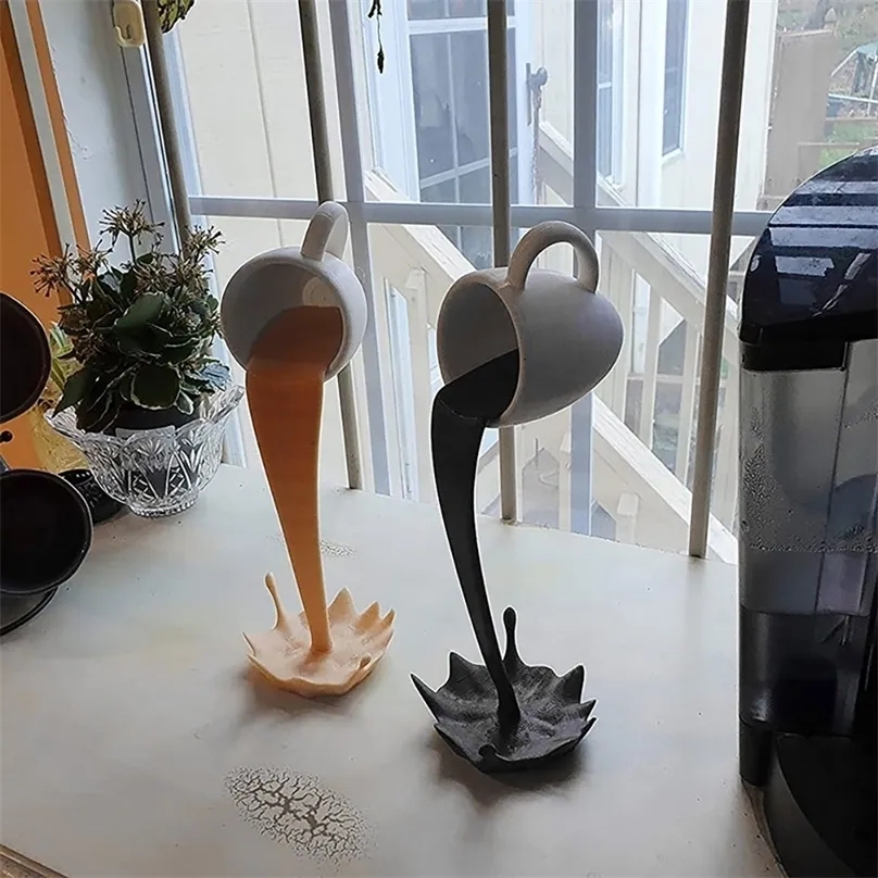 Resin Statues Floating Coffee Cup Art Sculpture Kitchen Home Decor statue Crafts Spilling Magic Pouring Liquid Splash Coffee Mug
Resin Statues Floating Coffee Cup Art Sculpture Kitchen Home Decor statue Crafts Spilling Magic Pouring Liquid Splash Coffee Mug
