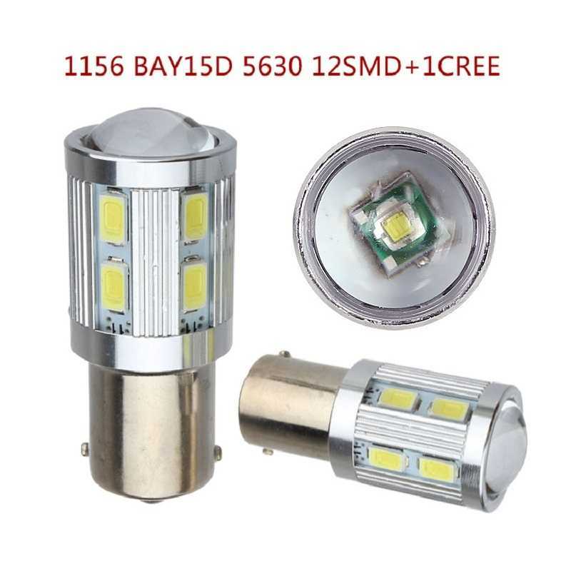 New 2pcs 1156 BA15S P21W 1157 P21/5W BAY15D LED Car Tail Bulb Brake Lights Reverse Lamp Daytime Running Signal Light 12smd 12V 24V