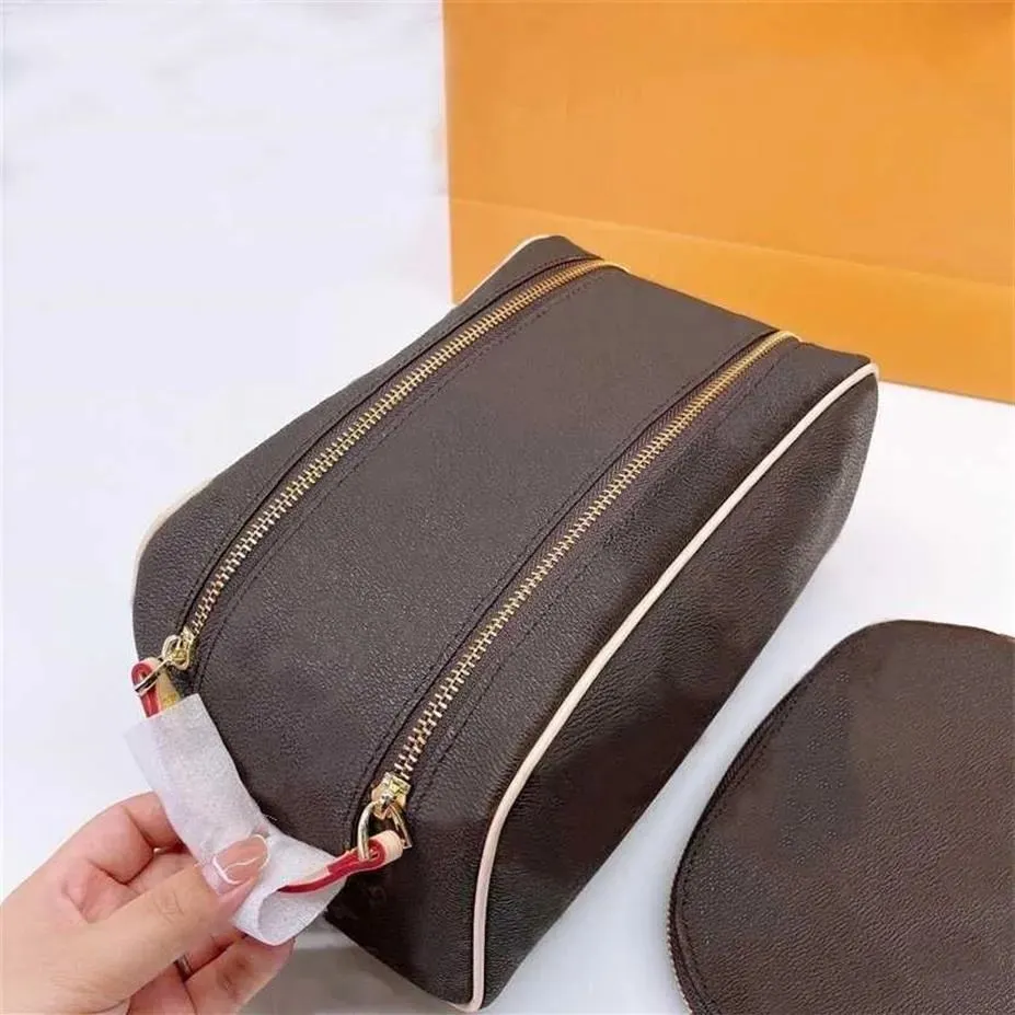 Hot Double zipper men travelling toilet bag designer women wash large capacity cosmetic bags toiletry Pouch makeup bags