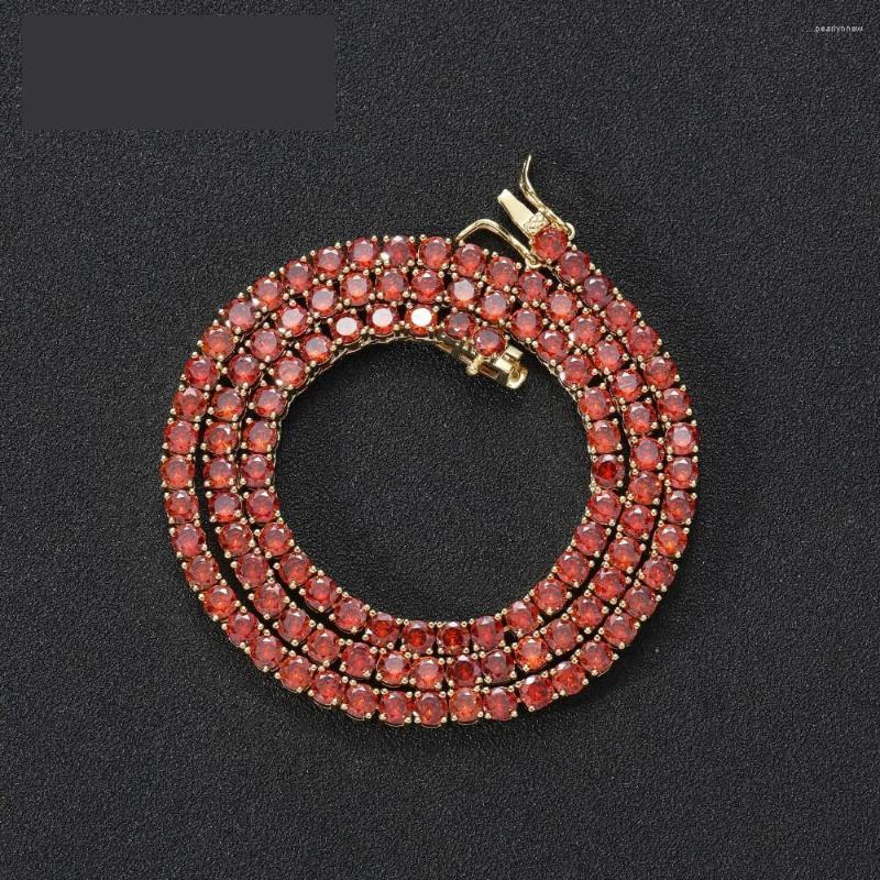 Chains 4mm Brass Red CZ Baguette Tennis Chain Cubic Zirconia Iced Out Prong Setting Choker Necklace Hip Hop Jewelry For Men Women
Chains 4mm Brass Red CZ Baguette Tennis Chain Cubic Zirconia Iced Out Prong Setting Choker Necklace Hip Hop Jewelry For Men Women