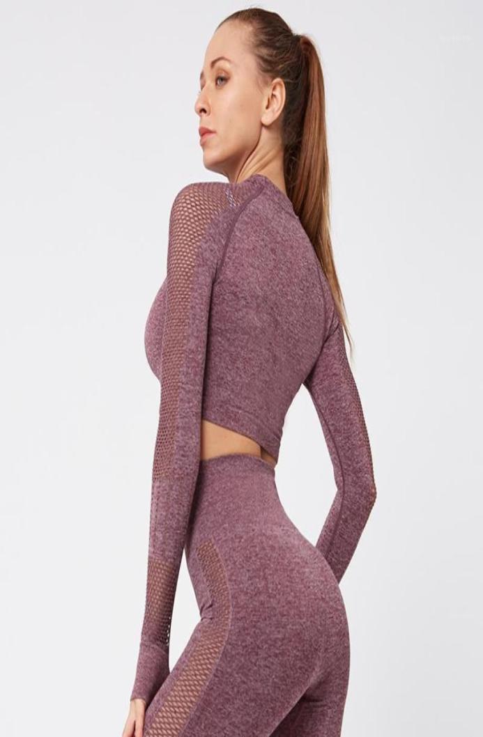 Women Seamless Yoga Sets High Waist Gym Mesh Leggings Shirts Suit Long Sleeve Fitness Workout Sports Running Thin2852628, Yellow
Women Seamless Yoga Sets High Waist Gym Mesh Leggings Shirts Suit Long Sleeve Fitness Workout Sports Running Thin2852628, Yellow