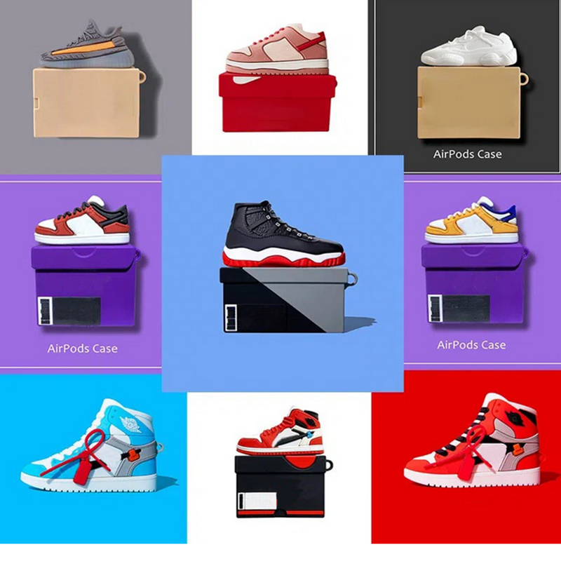 Fashion Earphone Case For Airpods 3 1/2 Pro Pro2 Cover Cute Sneakers Shoe Box Silicone Headphones Case with Logo
Fashion Earphone Case For Airpods 3 1/2 Pro Pro2 Cover Cute Sneakers Shoe Box Silicone Headphones Case with Logo