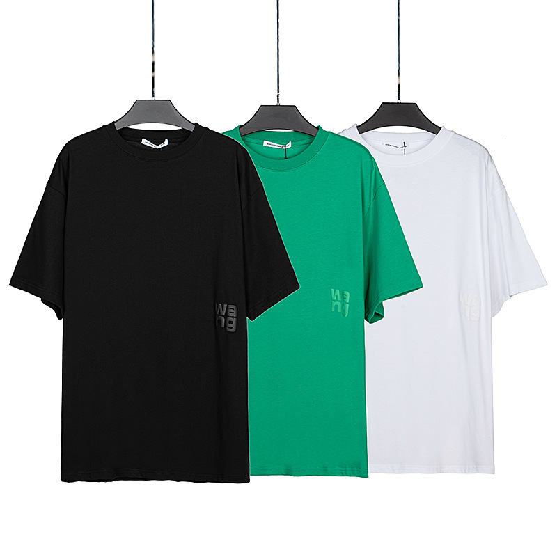 Designer Brand Letter Top Cotton Sports Loose Short Sleeve T-shirt Wang Women Spring/Summer Tee, White
Designer Brand Letter Top Cotton Sports Loose Short Sleeve T-shirt Wang Women Spring/Summer Tee, White