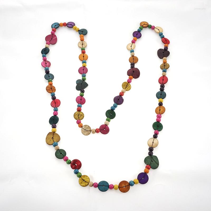 Chains Bohemian Vintage Round-Shaped Colorful Wooden Necklace Handmade Beaded Long Pendant For Women Gift
Chains Bohemian Vintage Round-Shaped Colorful Wooden Necklace Handmade Beaded Long Pendant For Women Gift