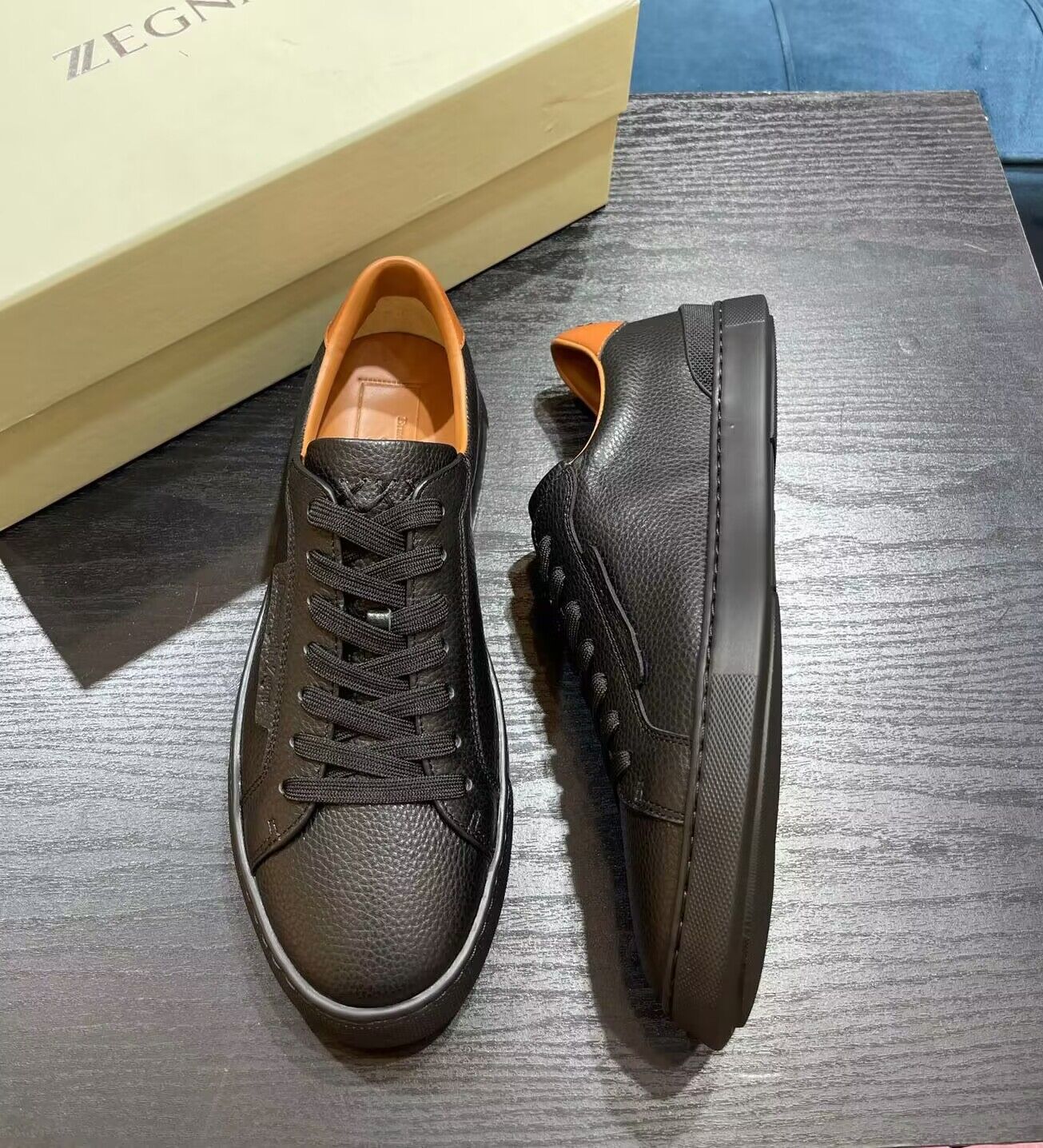Everyday Luxury Triple Stitch Low Top Sneakers Shoes Men Lace-up Trainers Grain Leather White Black Blue Comfort Skateboard Walking EU38-46
Everyday Luxury Triple Stitch Low Top Sneakers Shoes Men Lace-up Trainers Grain Leather White Black Blue Comfort Skateboard Walking EU38-46