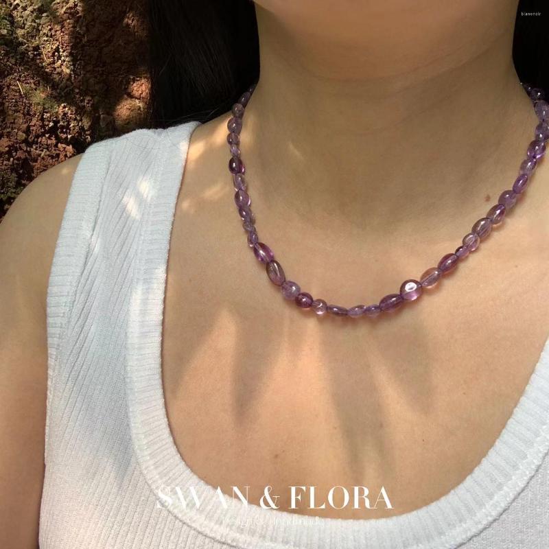 Chains Natural Amethyst Necklace Fine Jewelry Handmade Stones Purple Wholesale Healing Energy Gift Lucky
Chains Natural Amethyst Necklace Fine Jewelry Handmade Stones Purple Wholesale Healing Energy Gift Lucky
