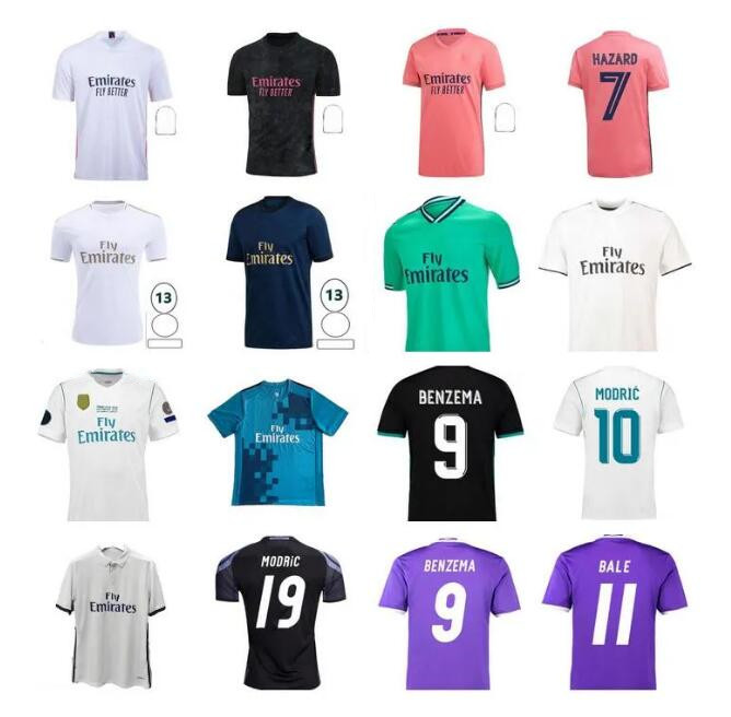 

16 17 18 19 20 Real Madrids soccer jersey Retro 2021 zidane jerseys BENZEMA SERGIO RAMOS KROOS HAZARD ASENSIO BALE MARCELO JAMES VINICIUS JR football shirt maillot