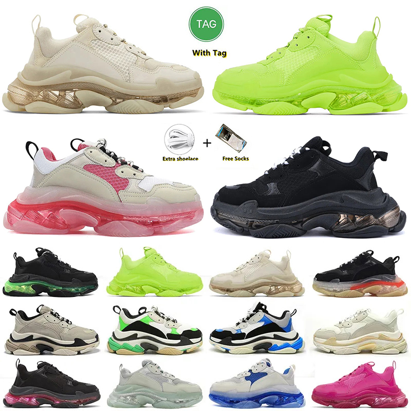 2023 triple s men women designer casual shoes platform sneakers clear sole black white grey red pink blue Royal Neon Green mens trainers Tennis, Item#44
2023 triple s men women designer casual shoes platform sneakers clear sole black white grey red pink blue Royal Neon Green mens trainers Tennis, Item#44