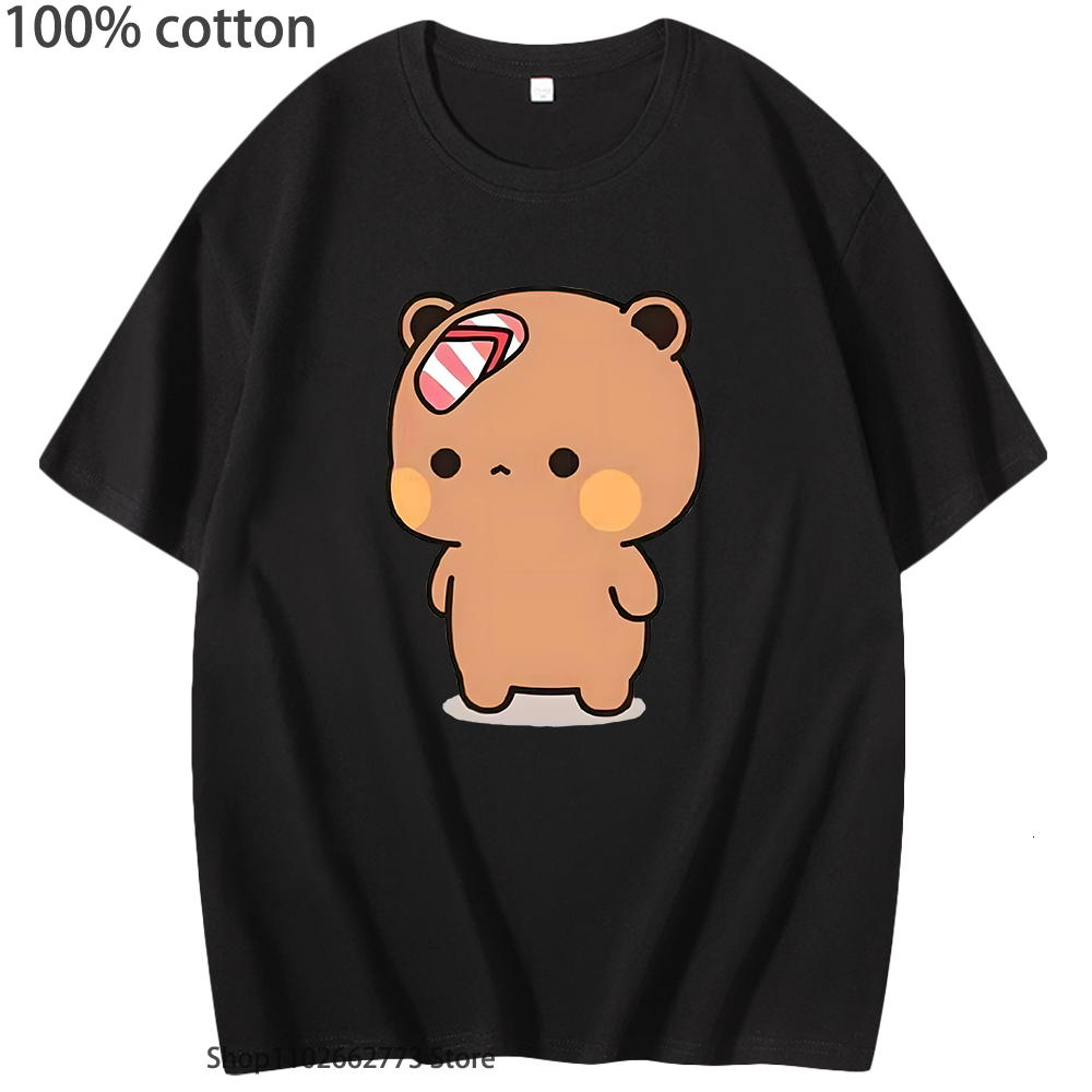 Women's TShirt Cute Dudu Was Threw Flip TShirts Flops By Bubu Since He Teases Graphic Shirt Kawaii Panda Bear Women Men 100 Cotton Tees 230510