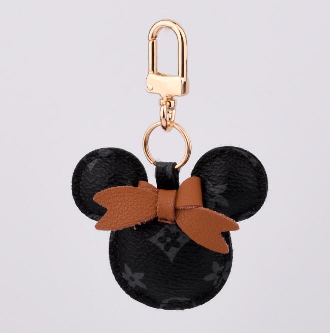 Designer keychain Mouse Dia chain Design Car key chains bag charm Favor wer Pendant Jewelry Keyring Fashion PU f75