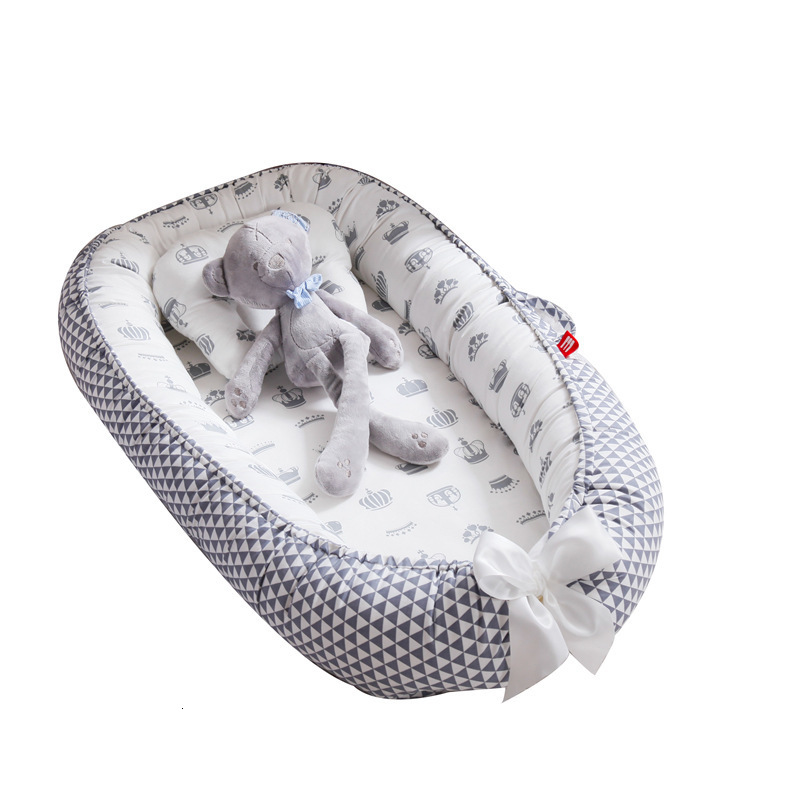 Bedding Sets Infant born Baby Lounger Portable Baby Nest Bed for Girls Boys Cotton Crib Toddler Bed Baby Nursery Carrycot Co Sleeper Bed 230510