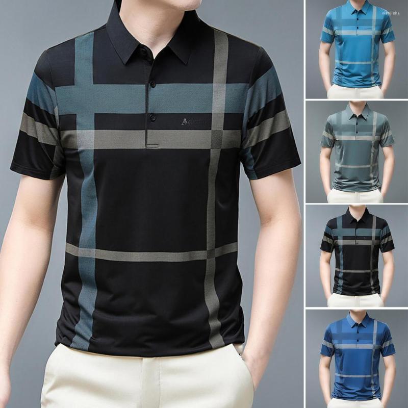 Men's Casual Shirts Men Shirt Lapel Collar Regular-Fit Tops Wrinkle-Free With Buttons Dress-up Soft Short Sleeve Business Striped For, Lake blue
Men's Casual Shirts Men Shirt Lapel Collar Regular-Fit Tops Wrinkle-Free With Buttons Dress-up Soft Short Sleeve Business Striped For, Lake blue