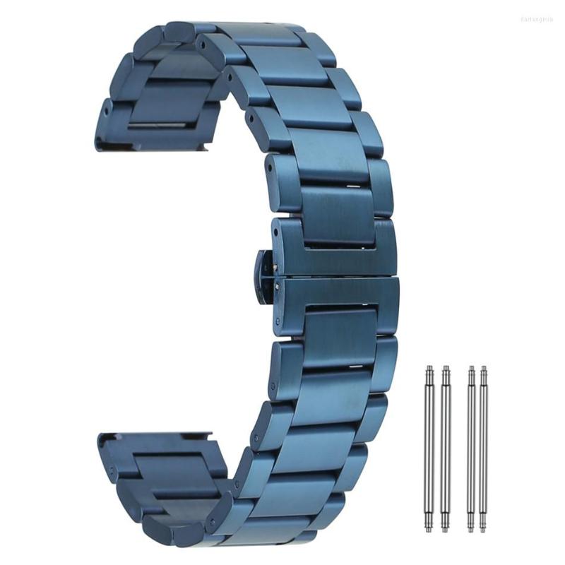 Watch Bands Butterfly Buckle 18/20/22/24mm Blue Solid Stainless Steel Strap Push Button Hidden Straps
Watch Bands Butterfly Buckle 18/20/22/24mm Blue Solid Stainless Steel Strap Push Button Hidden Straps