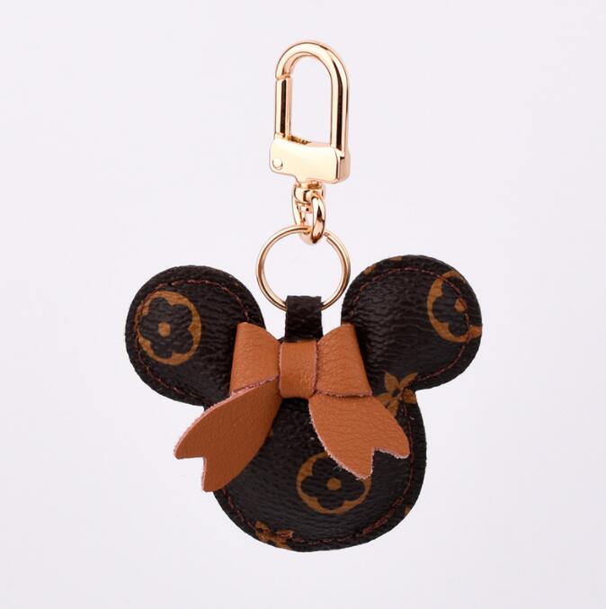 Designer keychain Mouse Dia chain Design Car key chains bag charm Favor wer Pendant Jewelry Keyring Fashion PU f75