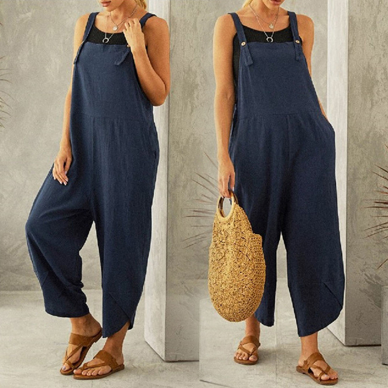 Women's Jumpsuits Rompers Harem Jumpsuit Women Suspender Rompers Overalls Summer Vintage Loose Wide Leg Jumpsuits Playsuits Casual Pocket Femme Clothes 230509, 02 grey
Women's Jumpsuits Rompers Harem Jumpsuit Women Suspender Rompers Overalls Summer Vintage Loose Wide Leg Jumpsuits Playsuits Casual Pocket Femme Clothes 230509, 02 grey