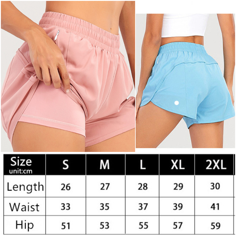 0160 Womens Yoga Outfits High Waist Shorts Exercise Short Pants Fitness Wear Girls Gym Running Elastic Adult Pants Sportswear Fast Dry Drawstring Lined
