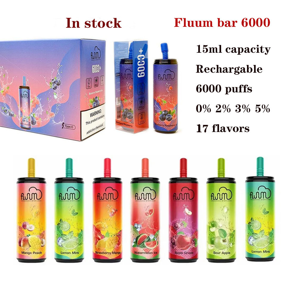 Authentic Fluum Bar 6000 puffs Disposable vape kits 6000Puff Vape Pen 15ml Pre-filled Mesh Coil Pods Cartridge 600mAh Rechargeable Vaporizer 17 Flavors, Tell us your flavors
Authentic Fluum Bar 6000 puffs Disposable vape kits 6000Puff Vape Pen 15ml Pre-filled Mesh Coil Pods Cartridge 600mAh Rechargeable Vaporizer 17 Flavors, Tell us your flavors