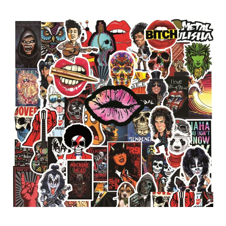Car Stickers 50Pcs/Lot Vintege Rock And Roll Band Punkrock Hip Hop Rap Graffiti Sticker For Diy Lage Laptop Skateboard Motorcycle Bi Dhsnr, Multi colors
Car Stickers 50Pcs/Lot Vintege Rock And Roll Band Punkrock Hip Hop Rap Graffiti Sticker For Diy Lage Laptop Skateboard Motorcycle Bi Dhsnr, Multi colors