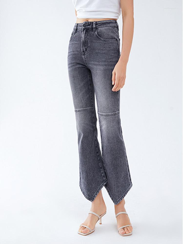 Women's Jeans 2023 Spring Women Irregular Flare Pants Female Slim High Waist Zipper Elastic Fashion Grey All-Match
Women's Jeans 2023 Spring Women Irregular Flare Pants Female Slim High Waist Zipper Elastic Fashion Grey All-Match