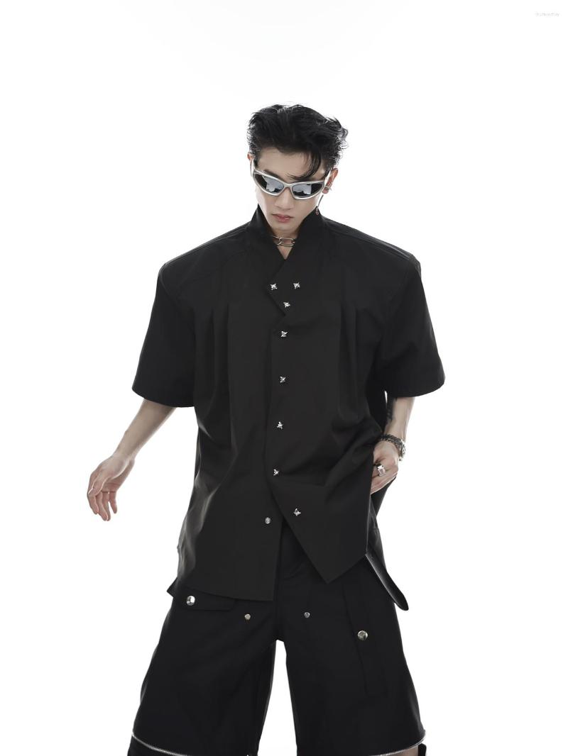 Men's Casual Shirts Q04867 Fashion Men's 2023 Runway Luxury European Design Party Style Clothing, Black 
Men's Casual Shirts Q04867 Fashion Men's 2023 Runway Luxury European Design Party Style Clothing, Black
