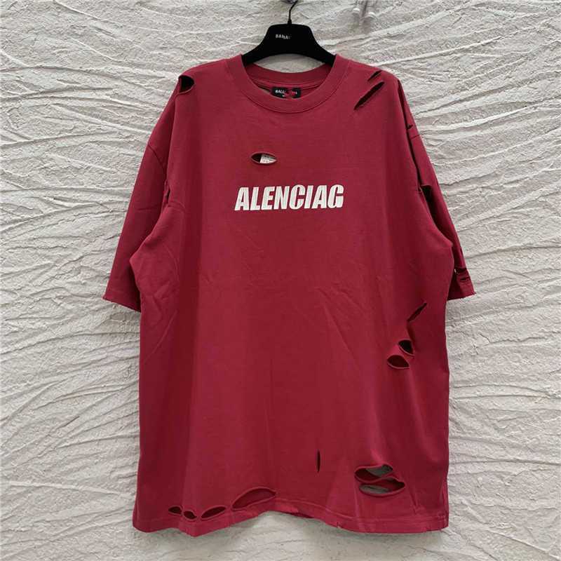 Men's Hoodies Sweatshirts summer B house broken hole burst letter net red same men's and women's Short Sleeve T-Shirt PH67, Wine
Men's Hoodies Sweatshirts summer B house broken hole burst letter net red same men's and women's Short Sleeve T-Shirt PH67, Wine