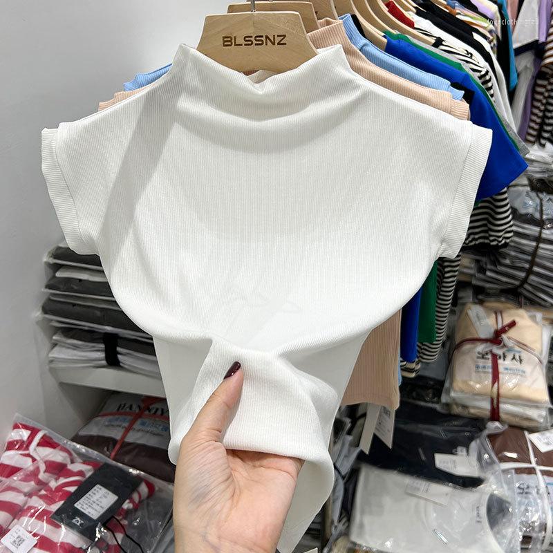 Women's T Shirts Summer Fashion Y2K Short Sleeve Threaded T-Shirt For Women With Lock Collar And Sleeveless Top Medium Stretch Basic Tee, Blue
Women's T Shirts Summer Fashion Y2K Short Sleeve Threaded T-Shirt For Women With Lock Collar And Sleeveless Top Medium Stretch Basic Tee, Blue
