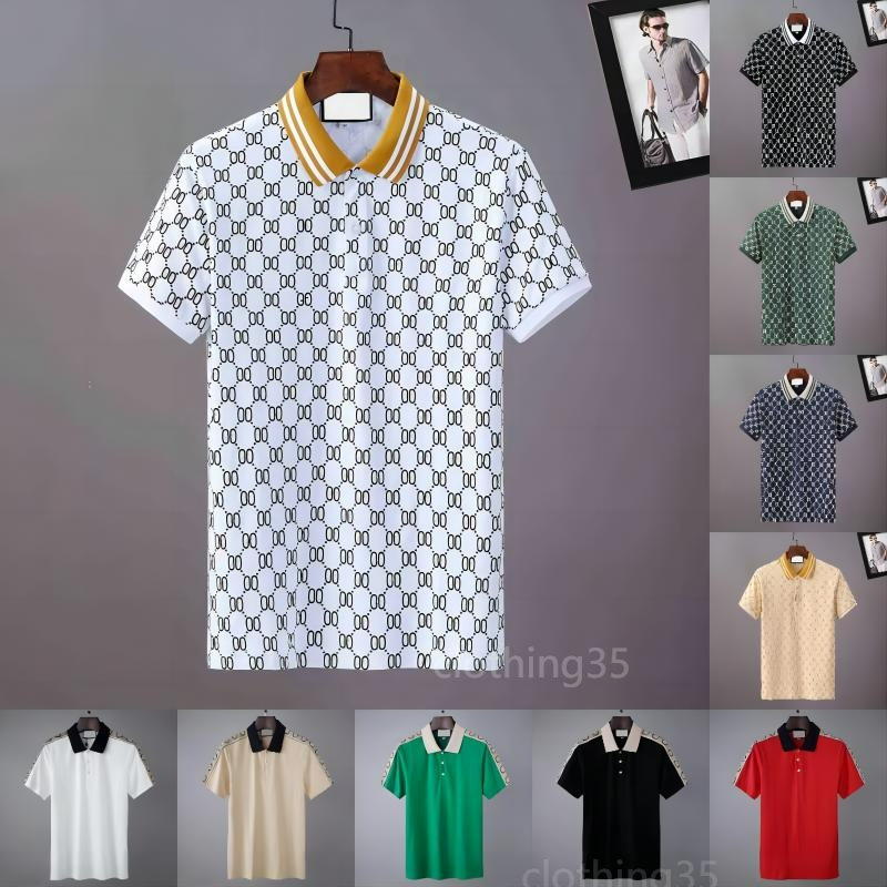 designer polo shirt mens polo men polo shirts luxury italy men clothes short sleeve fashion casual mens summer t shirt many colors are available Size M-3XL
