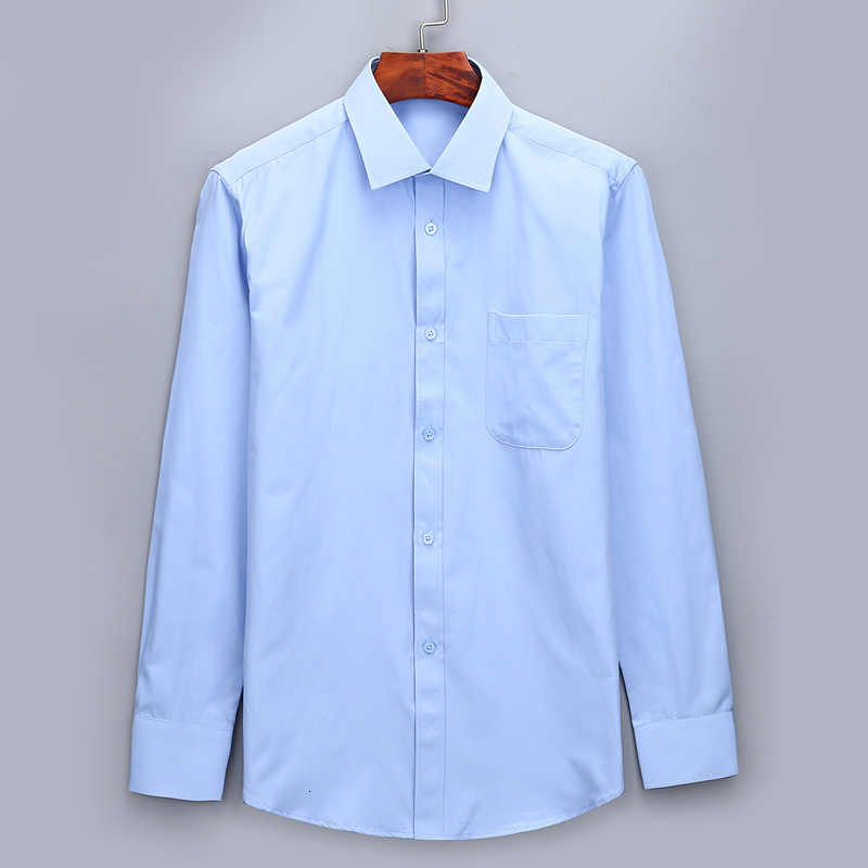 Men's Dress Shirts Men Business Casual Long Sleeved Shirt For Male Solid Color Dress Shirts Slim Fit Chemise Homme Camisa Social Red 8XL 230510
