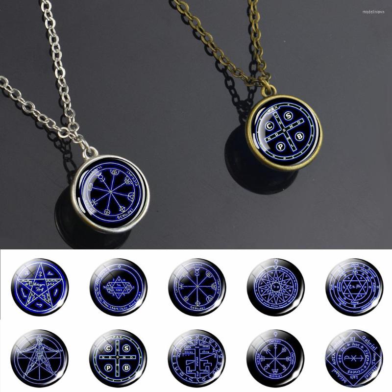 Chains Solomon Magic Array Pendant Necklace Fashion Glass Ball Of Key For Women Amulet Jewelry Gift
Chains Solomon Magic Array Pendant Necklace Fashion Glass Ball Of Key For Women Amulet Jewelry Gift