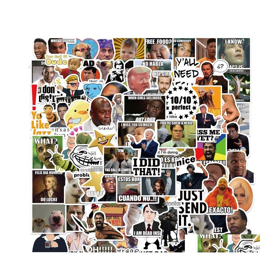 Car Stickers 50Pcs/Lot Funny Meme For Kids Laptop Phone Case Scrapbooking Graffiti Vinyl Decals Sticker Style Trendy Teens Toys Drop Dhhjd, Multi colors
Car Stickers 50Pcs/Lot Funny Meme For Kids Laptop Phone Case Scrapbooking Graffiti Vinyl Decals Sticker Style Trendy Teens Toys Drop Dhhjd, Multi colors