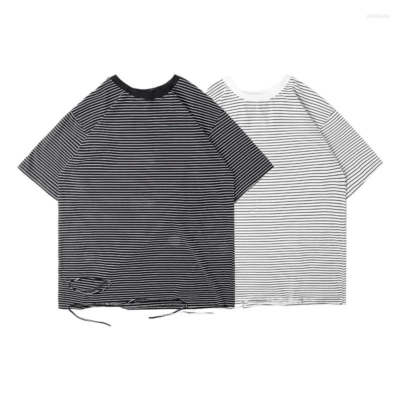 Men's T Shirts 20SS Original Striped Hole Summer Tshirt Short Sleeve Loose Cotton Harajuku T-shirt O Neck Oversize Top Tees Men And Women, Black
Men's T Shirts 20SS Original Striped Hole Summer Tshirt Short Sleeve Loose Cotton Harajuku T-shirt O Neck Oversize Top Tees Men And Women, Black
