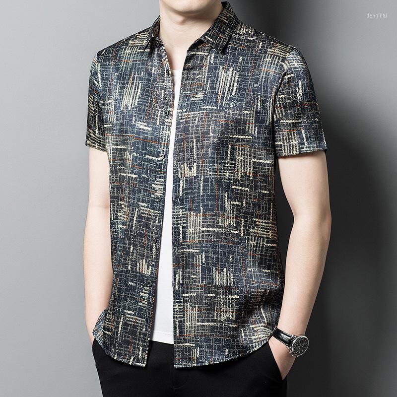 Men's Casual Shirts 90% Mulberry Silk Short Sleeved Men's Shirt 2023 Summer High-end Printed Men Tops Male Clothing FCY3995, Picture color
Men's Casual Shirts 90% Mulberry Silk Short Sleeved Men's Shirt 2023 Summer High-end Printed Men Tops Male Clothing FCY3995, Picture color