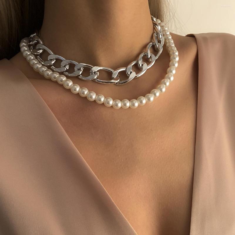 Chains Baroque Imitation Pearl Round Bead Hollow Thick Chain Metal Necklace For Women Simple Jewelry Accessories Wedding Gift
Chains Baroque Imitation Pearl Round Bead Hollow Thick Chain Metal Necklace For Women Simple Jewelry Accessories Wedding Gift